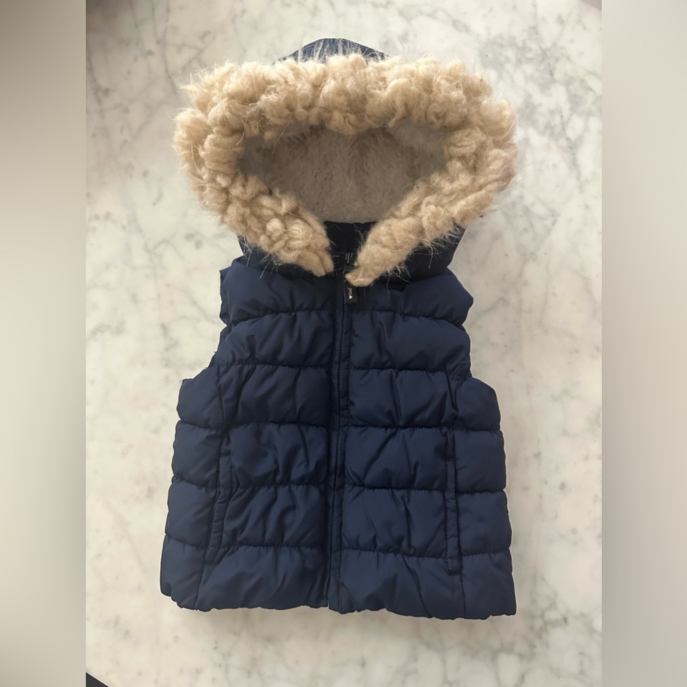 BabyGap. Cozy Puff Vest. 12-18M. Navy.